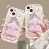 Applicable To Apple 14promax Mobile Phone Case IPhone 13 Cute Carousel Bracket Chain 11/12 Transparent