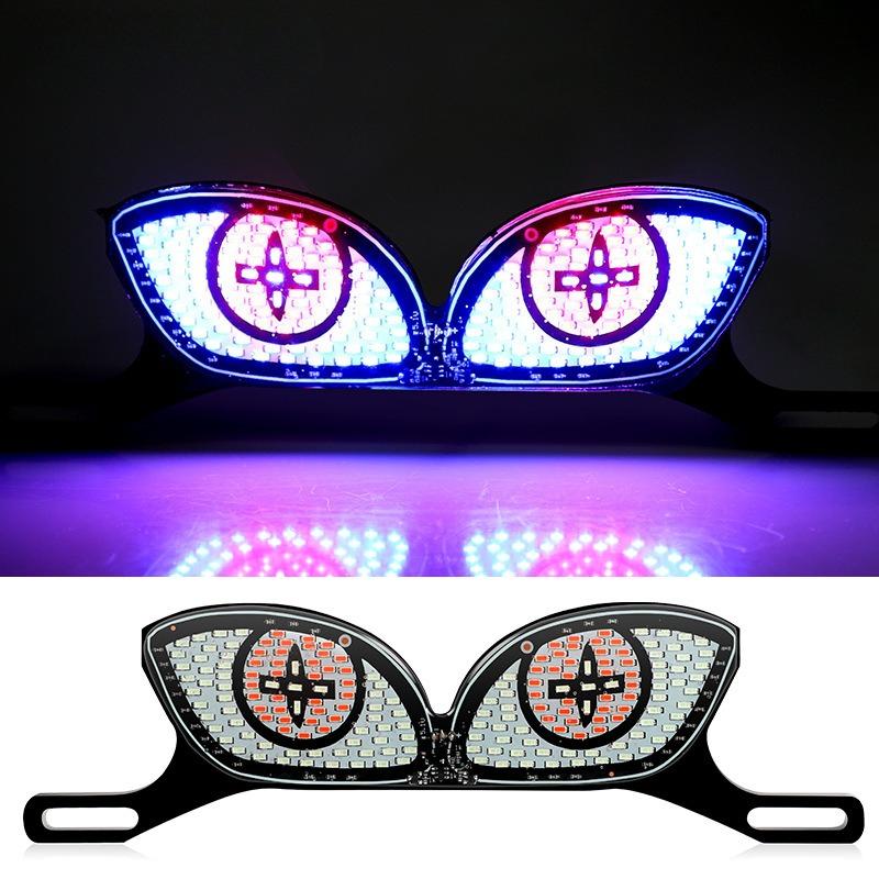 1 Комплект Светодиодные Декоративные Огни Номерного Знака Мотоцикла Глаз Змеи Задний Габаритный Фонарь Стробоскоп Мигающий Электромотоцикл Модифицированный