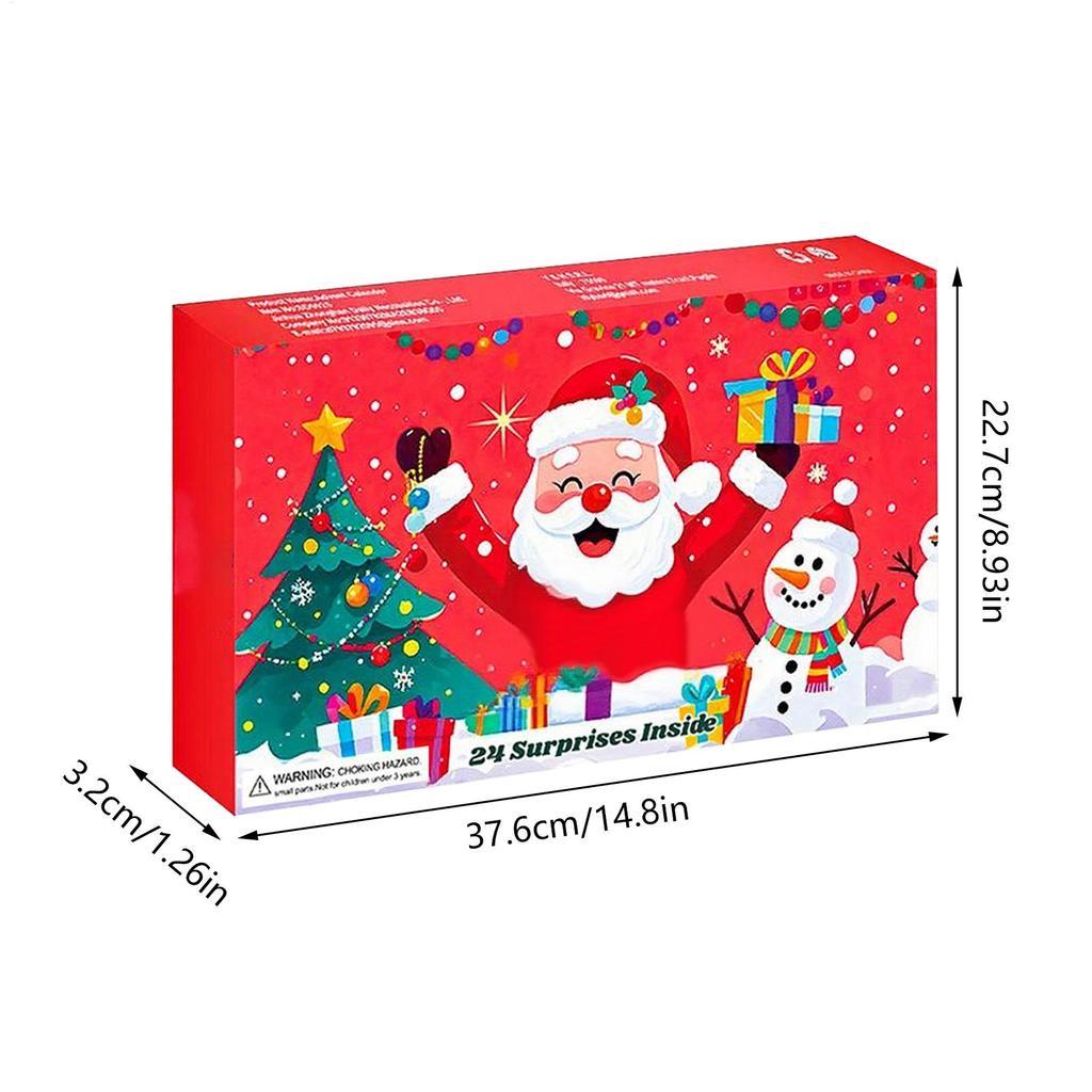 2026 Christmas Advent Calendar 24 Day Pull Back Car Toy Vehicle Toys Set Holiday Countdown Calendar Kids Birthday Christmas Gift
