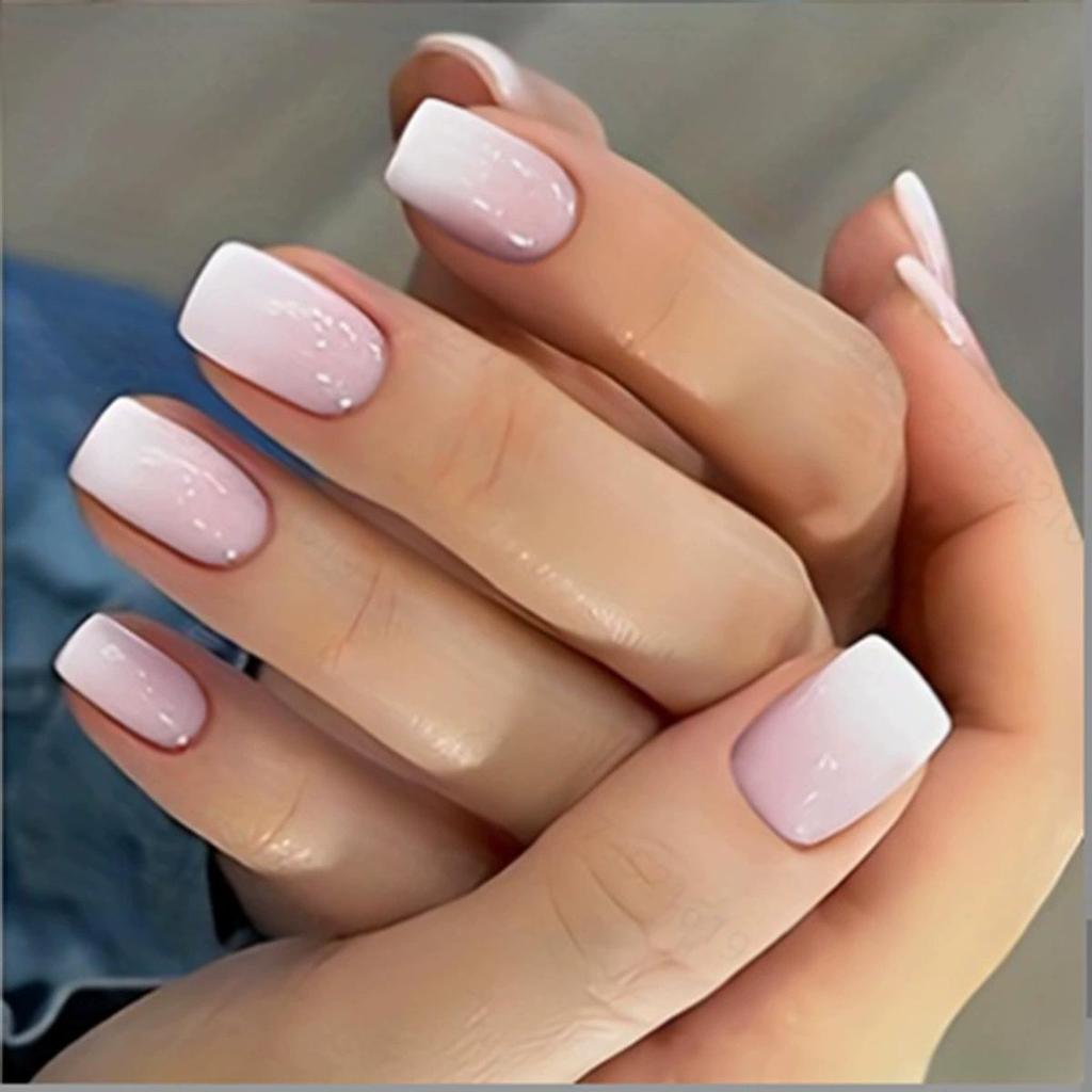 Съемные наклейки для нейл-арта в европейском и американском стиле - Простые, носибельные накладные ногти