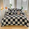 Simple Bedding Four-piece Set, Thickened Bed Sheet Quilt Cover, Pastoral Dormitory Three-piece Set