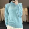 Thickened Half-high Neck Cardigan for Women In Autumn and Winter New Soft and Warm Cashmere Knitted Base Shirt Versatile Sweater