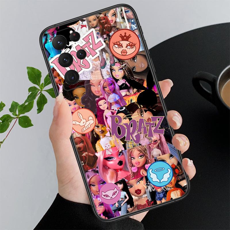 Милый чехол для телефона Bratz для Samsung Galaxy A55 A15 A54 A52 A33 A34 A35 A25 A05s A05 A22 A24 M34 M54 M23 M14