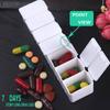 Pill Organizer Tablet Case Container Organizer 7 Day Weekly  Pill Storage Box Pill Case Braille