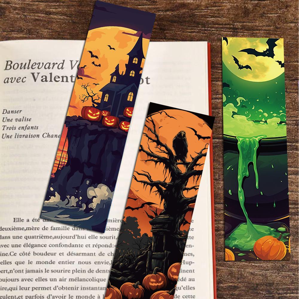 30PCS Halloween Scene Bookmark Card Nostalgia Luggage Classic Waterproof Cartoon Skateboard Graffiti Cartoon PVC Sticker Decal