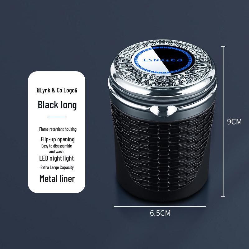 Светодиодная пепельница с крышкой для Lynk & Co New Energy ZERO (Модели 01, 02, 03, 05, 06, 09)