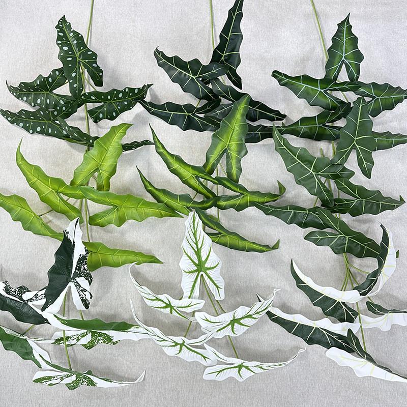 Искусственное растение Алоказия Одора Торговый центр Отель Внутренний двор Зеленое декоративное растение