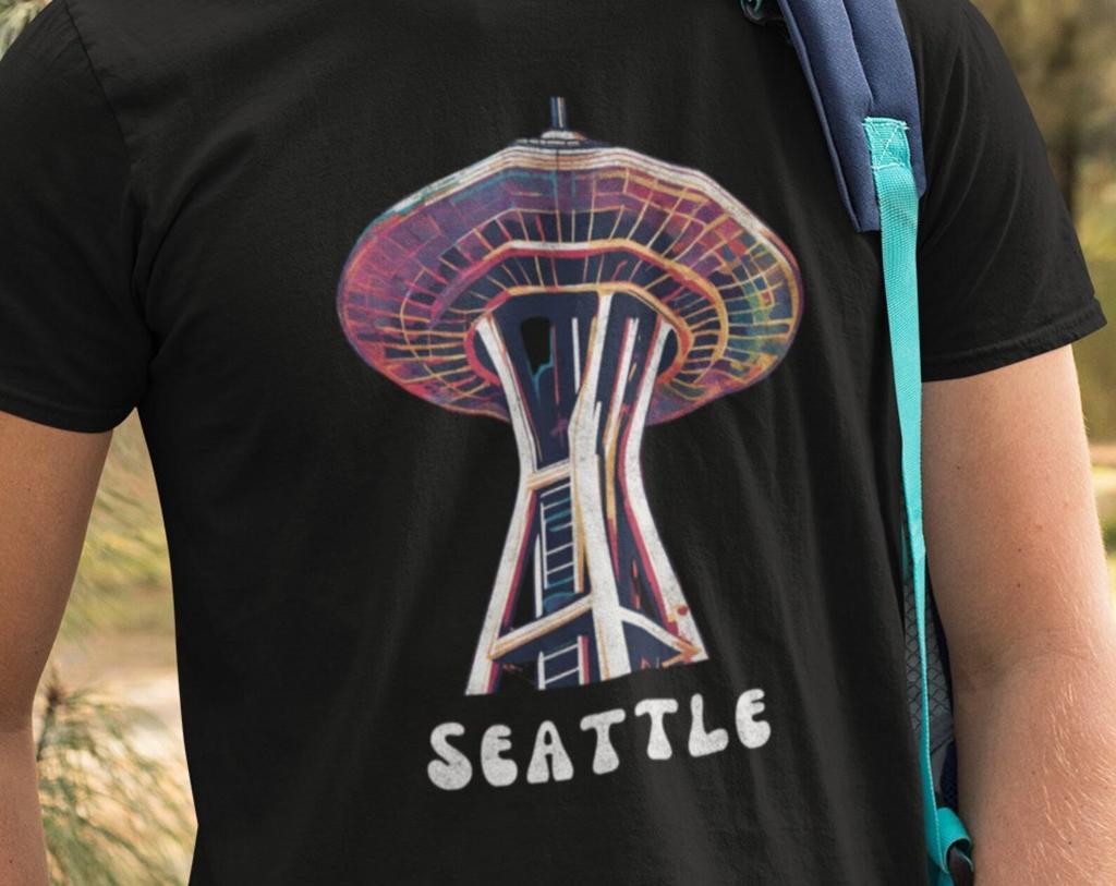 Seattle T-Shirt, Space Needle Shirt for Seattle Lover, Seattle Space Needle Tee