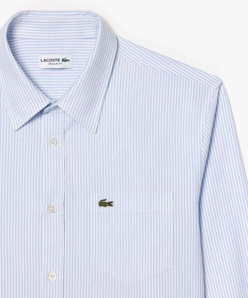 LACOSTE Men'S Oxford Striped Shirt Ch7552-56G E7B