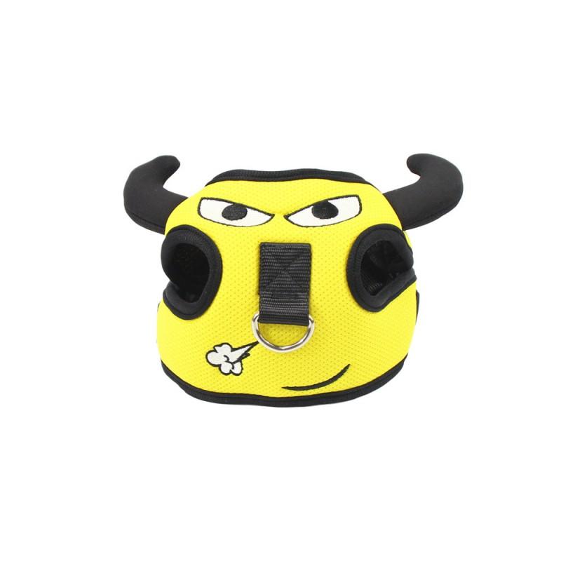 Adjustable Dog Harness With Leash Small Breeds Like Teddy Corgi - Frog Cow Design