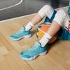 Баскетбольные кроссовки Li Ning Sonic 8, удобные, универсальные, нескользящие, легкие, с низким верхом, детские баскетбольные кроссовки Pure-Blue YKBR042-1