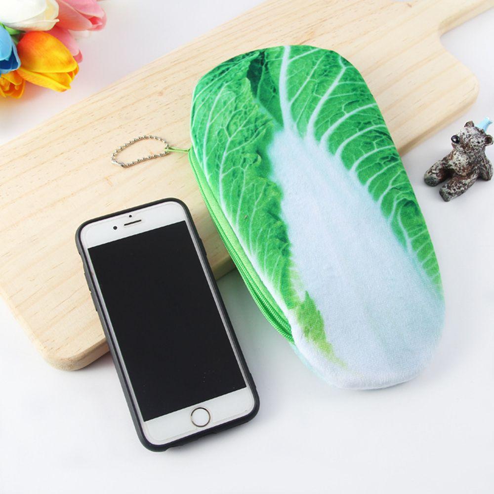 Supplies Pencil Bag Novelty Coin Bag Simulation Vegetable Plush Pencil Case Pen Case Pencil Pouch