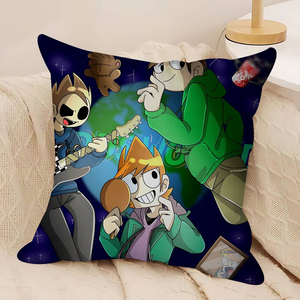 Анимированная наволочка E-Eddsworld, съемная, моющаяся, чехол для подушки – Мягкий лен для любого сезона