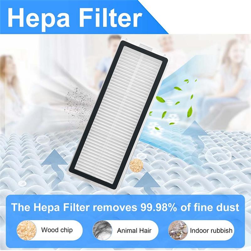 LITE-Запасные HEPA-фильтры для пылесоса-Совместимы с Xiaomi, Mijia M40S/OV31CN-Моющиеся запасные части 8 шт.