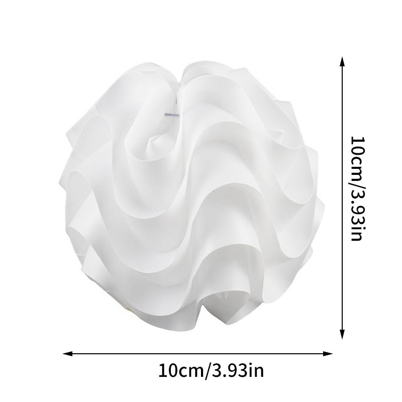 ПП Лампа-шар с волнами Абажур Лепесток Настольная лампа Абажур Свет Прочный Дизайн Крышка Защита абажура Домашний Шик