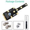 Адаптер Mini PCIE к NVME SSD Mini PCIExpress к M.2 M, конвертер ключей, плата расширения, плата расширения для 2230 2242 2260 2280