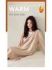 Velvet Nightgown for Women: Cozy, Skin-Friendly Mid-Length Cashmere Sweater Pajamas for Autumn/Winter - Wear Indoors or Out.