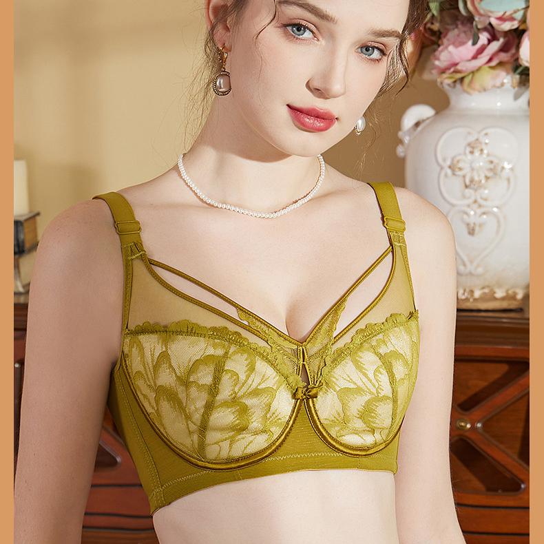 Женское нижнее белье Тонкая коллекция Бюстгальтер Дышащий без косточек Регулируемый топ Поддержка Сексуальный пуш-ап бюстгальтер