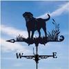 Vintage Metal Weather Vane Animal Design Black Wind Direction Indicator