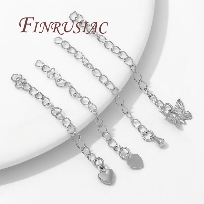 10-20pcs 18K Gold Plated 5cm Extension Chain For Jewelry Making,Necklace Extender,DIY Connectors For Bracelets Accessories