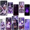 Genshin Impact Raiden Shogun Phone Case For Samsung Galaxy S22 Ultra S8 S9 S10 Plus Note 20 Ultra S20 FE S21 Ultra