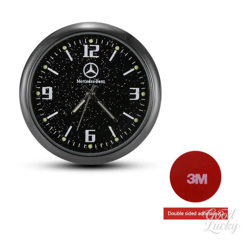 D8Fashion Car Starry Night-light Clock For Mercedes Benz A C E S G Class GLC CLE CLA GLB GLS W177 Protection Shell HolderAccessory