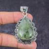 Подарочный кулон ручной работы из стерлингового серебра 925 пробы с натуральным драгоценным камнем пренитом 2,48 дюйма L9U65