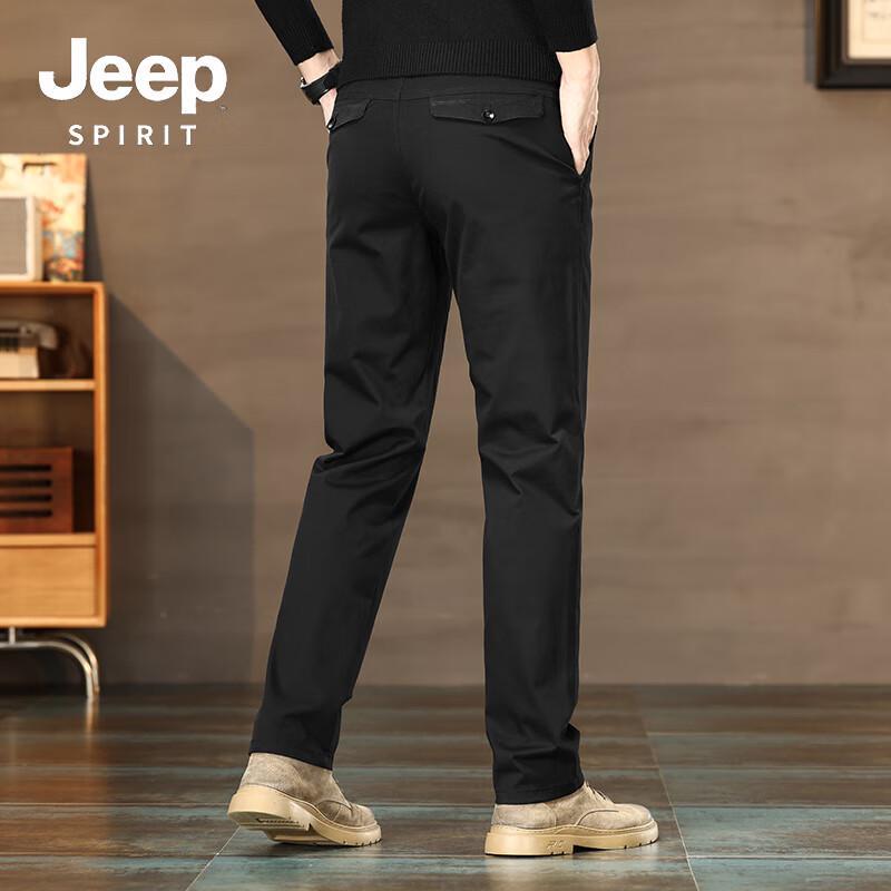 JEEP SPIRIT Men's Straight-Leg Versatile Casual Pants 588