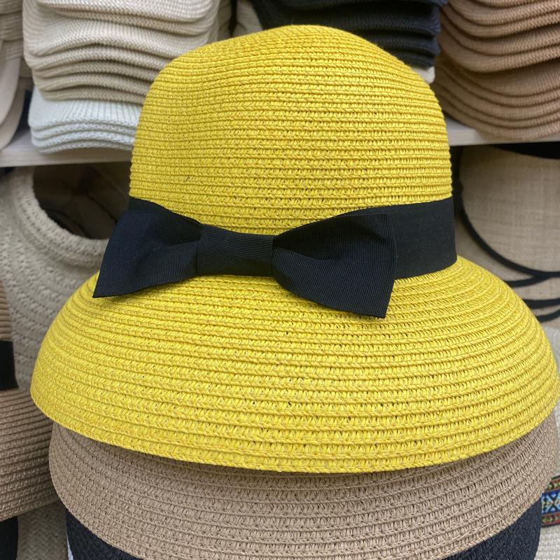 Соломенная шляпа Женская шляпа от солнца Защитная от солнца Шляпа-абажур летняя Шляпа от солнца для улицы Универсальная
