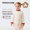 Детский вязаный свитер с цветовыми блоками и рюшами для девочек MOMOCO