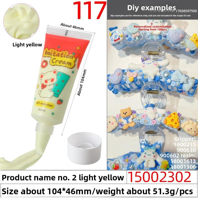 50g Eco-friendly and Easy-to-squeeze Simulated Cream Glue, Handcrafted Cream Glue Oil Glue