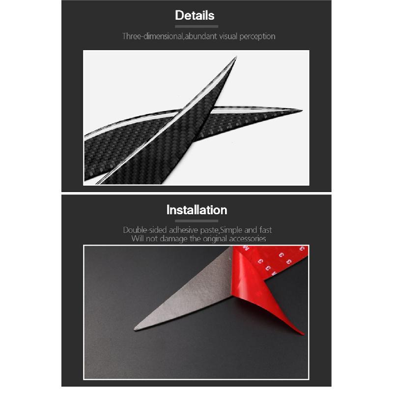 Carbon Headlight Eyelid Cover Eyebrows For Bmw F32 F33 F36 F82 M4 M3 2014-2018