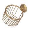Hollow Out Toilet Paper Holder Antique Rust Proof Wall Mounted Tissue Roll Basket Rack For Bathroom