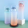 2000ML Large Capacity Water Bottle Straw Cup High Temperature Water Cup Frosted Outdoor Fitness Sports Couple Student Cup