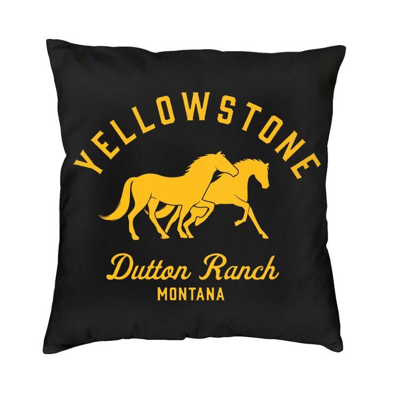 Роскошный чехол для подушки Йеллоустоун 45x45 см, полиэстер Даттон Ранчо, наволочка для дивана, стула, квадратная наволочка, декоративная домашняя наволочка