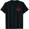 Knight Templar Jerusalem Cross Kingdom of Jerusalem Men T-Shirt Short Sleeve Casual  O-Neck Summer TShirt