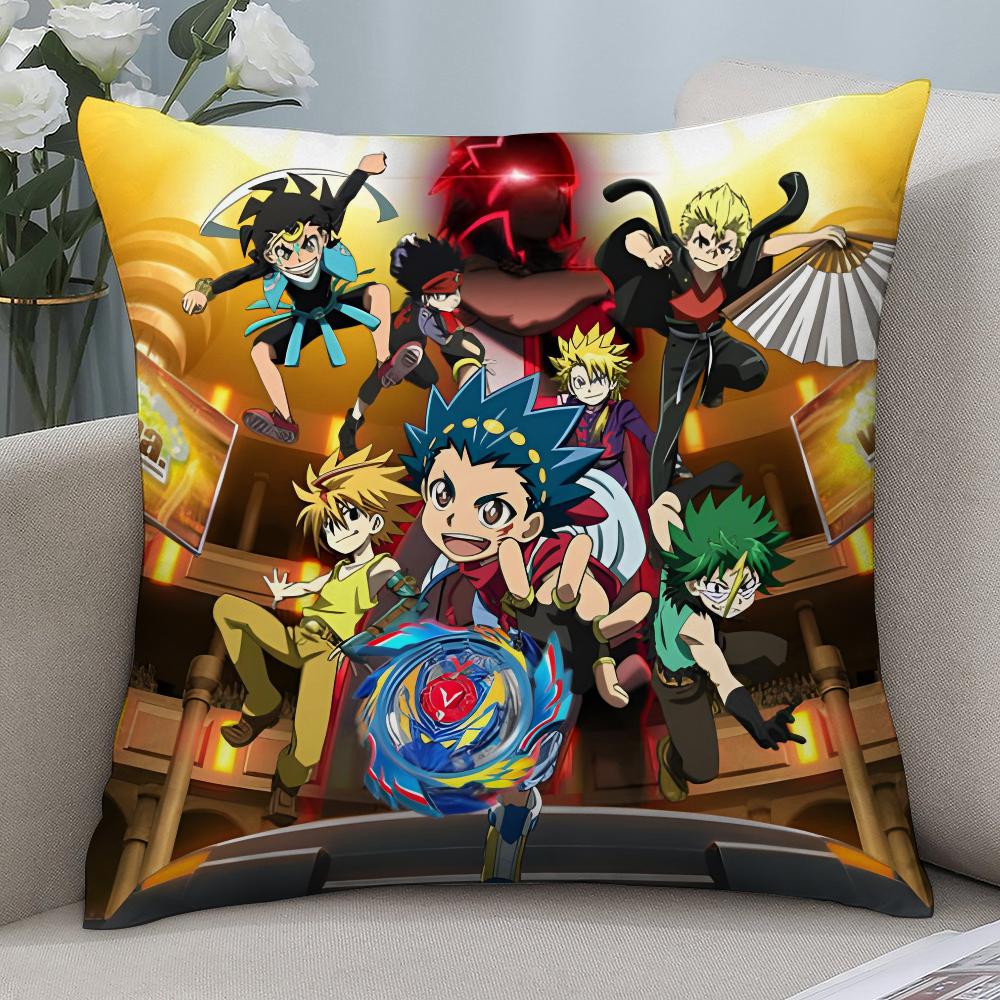HOT Anime B-Beyblade Pillow Case Short Plush Sofa Decorative Gift Home Double-sided Printing Cushion