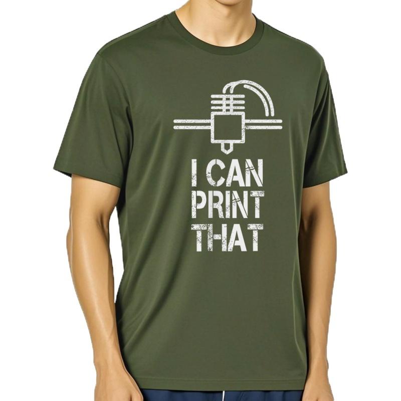 Divertida MáQuina De Impresora 3d Divertida Geek InformáTica Ciencia It Moda Camiseta Hombres Impreso Camiseta GráFica
