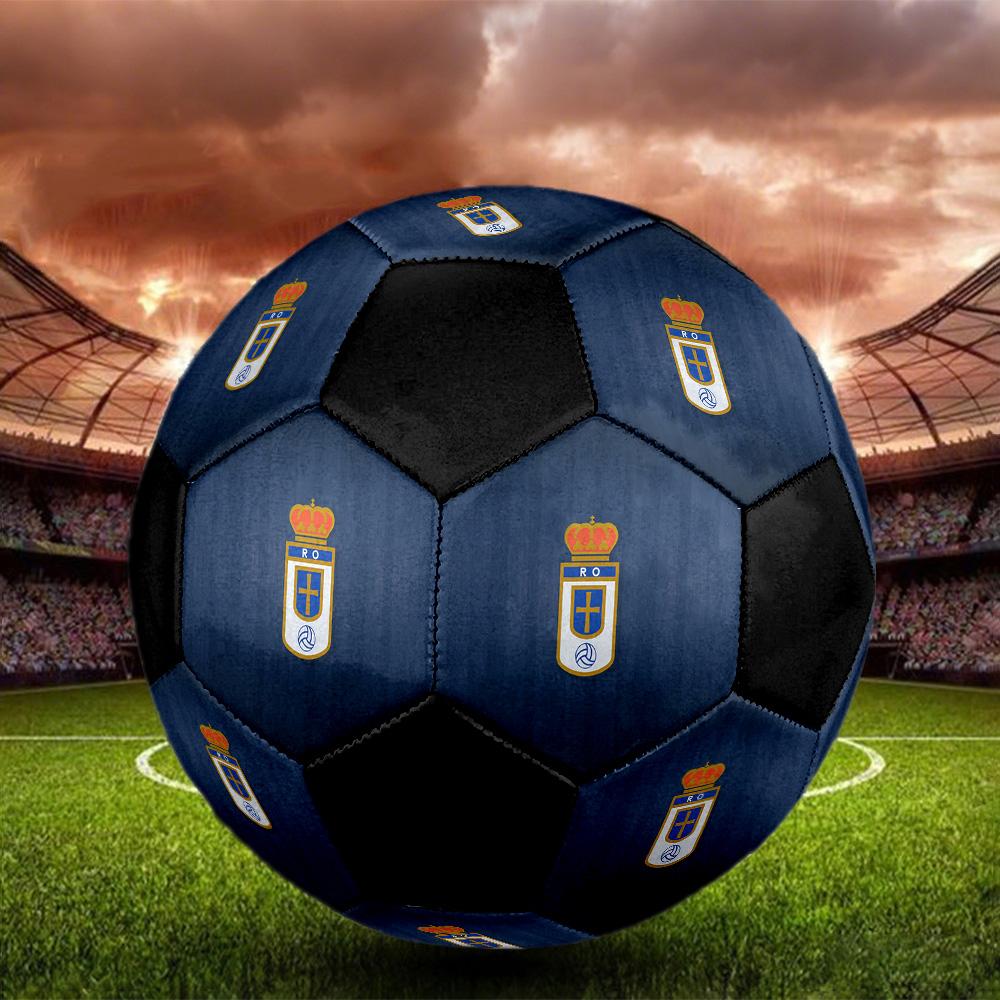 Футбольный мяч Real Oviedo Цветной Для всех возрастов Машинная строчка ПВХ Готов к соревнованиям Прочный Высокий отскок.РАЗМЕР5