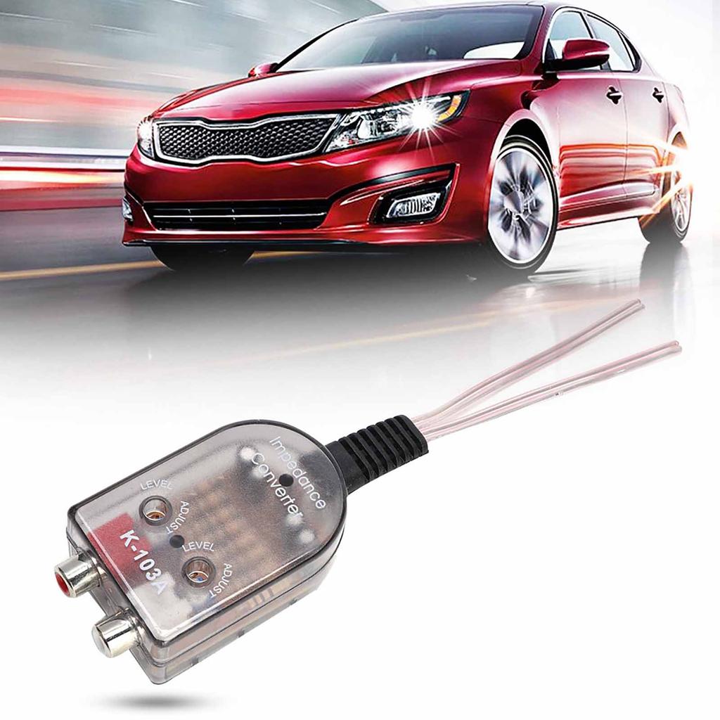 Автомобильный стереодинамик с регулируемым высоким и низким уровнем RCA-линии, преобразователь импеданса аудиосигнала