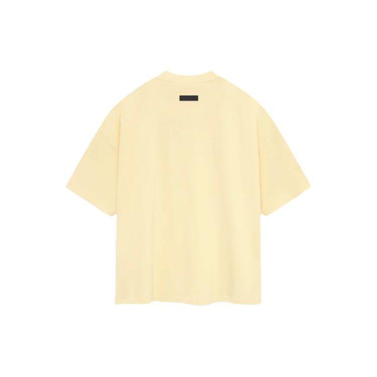 Fear of God Essentials Футболка с коротким рукавом Садовый желтый Мужские Топы 125SP244191F
