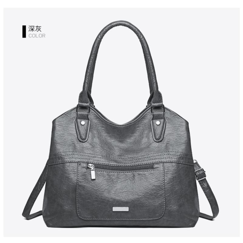 Женская сумка на одно плечо, новая, большой вместимости, из мягкой кожи, повседневная, модная сумка-мессенджер