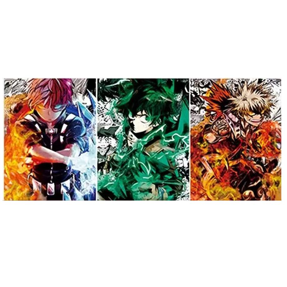 3D-лентикулярная аниме-картина: Академия Героев Наруто и Ван Пис