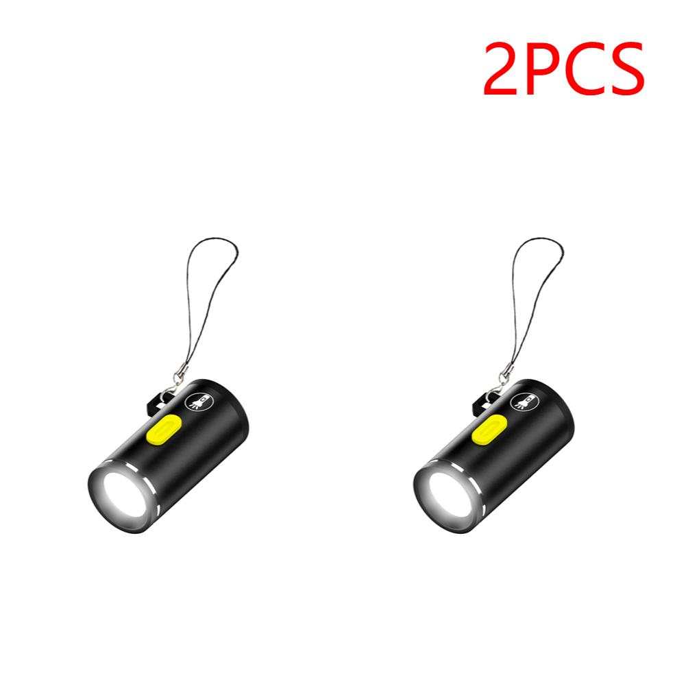 1-5 PCS Compact Type C Power Flashlight Mini Portable LED Light Small Pocket Flashlight Outdoor Emergency Light for Camping