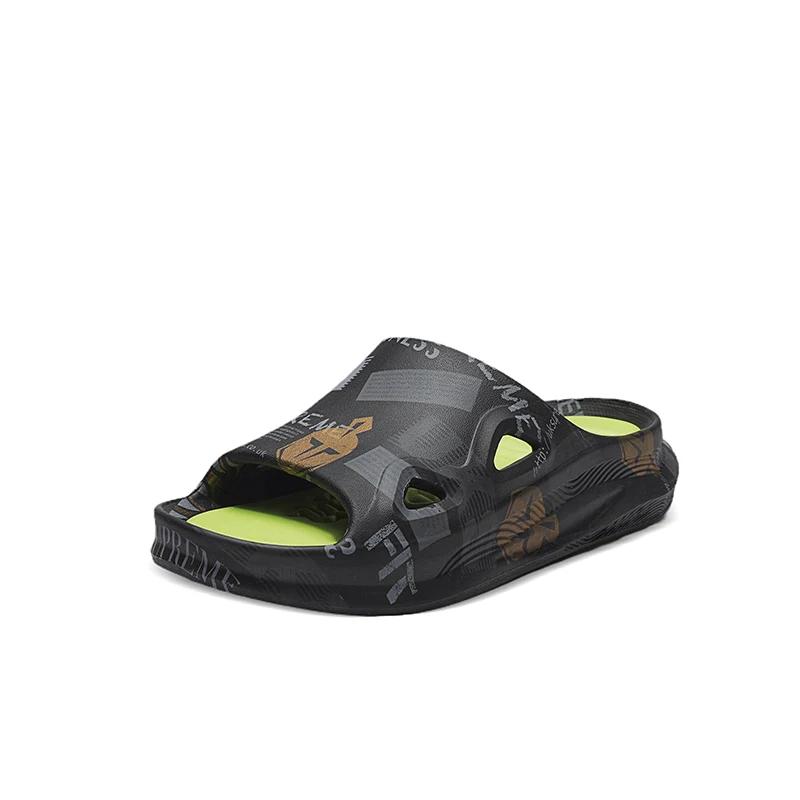 Летние высококачественные тапочки мужские противоскользящие модные мужские пляжные туфли на толстой подошве износостойкие садовые туфли новые мужские туфли46