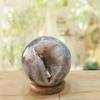 Agate Moss Sphere, Moss Agate Ball 50mm, Drusy Agate Ball, Natural Drusy Geode Ball,