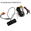 1 Set 170° Car Reverse Backup Camera For Hyundai For Santa Fe Lightweight Non Fading Rear View 2006-2012 Anti Rust