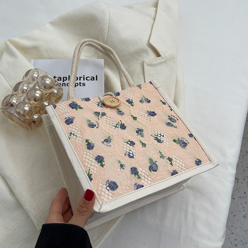 Корейская версия Ins Mini Tote Bag для женщин, новая модная студенческая универсальная сумка на одно плечо для ланч-бокса