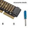 Адаптер-карта M2 NVME, карта-ускоритель M.2 M-Key, полная скорость X4, конвертер M.2 в PCI-E4.0, поддержка 1U сервера, для M.2 SSD 2230-2280