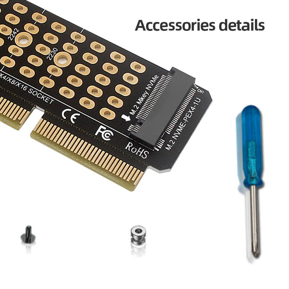 Адаптер-карта M2 NVME, карта-ускоритель M.2 M-Key, полная скорость X4, конвертер M.2 в PCI-E4.0, поддержка 1U сервера, для M.2 SSD 2230-2280